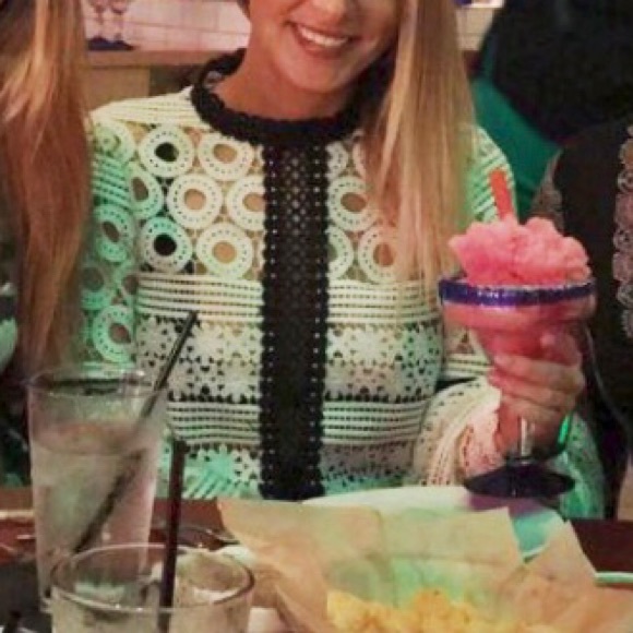 Chicwish Tops - Amiable Blossoms Crochet Top with Bell Sleeves